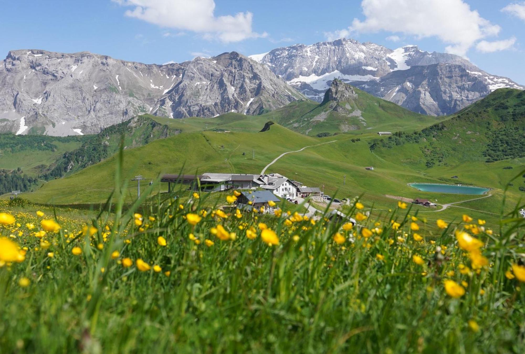 Berghotel Hahnenmoos Adelboden Eksteriør bilde